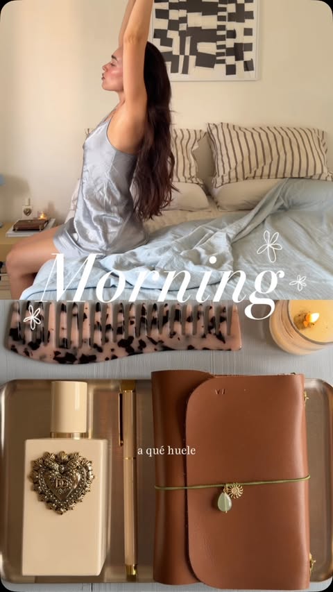 Instagram post by @iris_ermine for Dolce&Gabbana Beauty. Caption reads: publi Así huelen mis mañanas desde que descubrí....