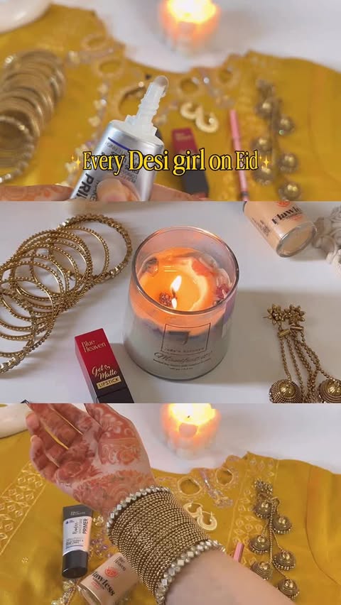 Instagram post by @dermconscious for Blue Heaven Cosmetics. Caption reads: [...] also creating this eid glam with....