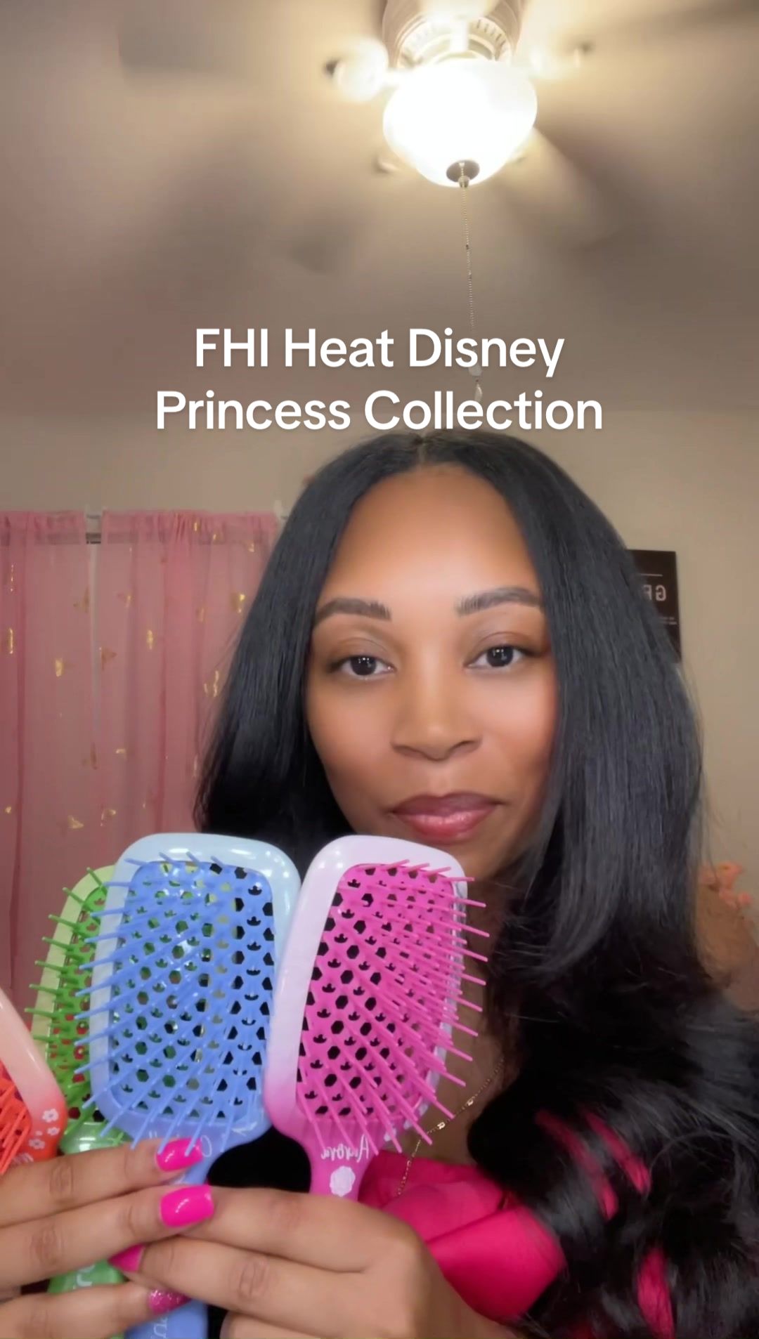 TikTok post by @lovely_lavishh for FHI Heat. Caption reads: [...] 👑 The Disney Princess @FHI HEAT 👑💕Unbrush....