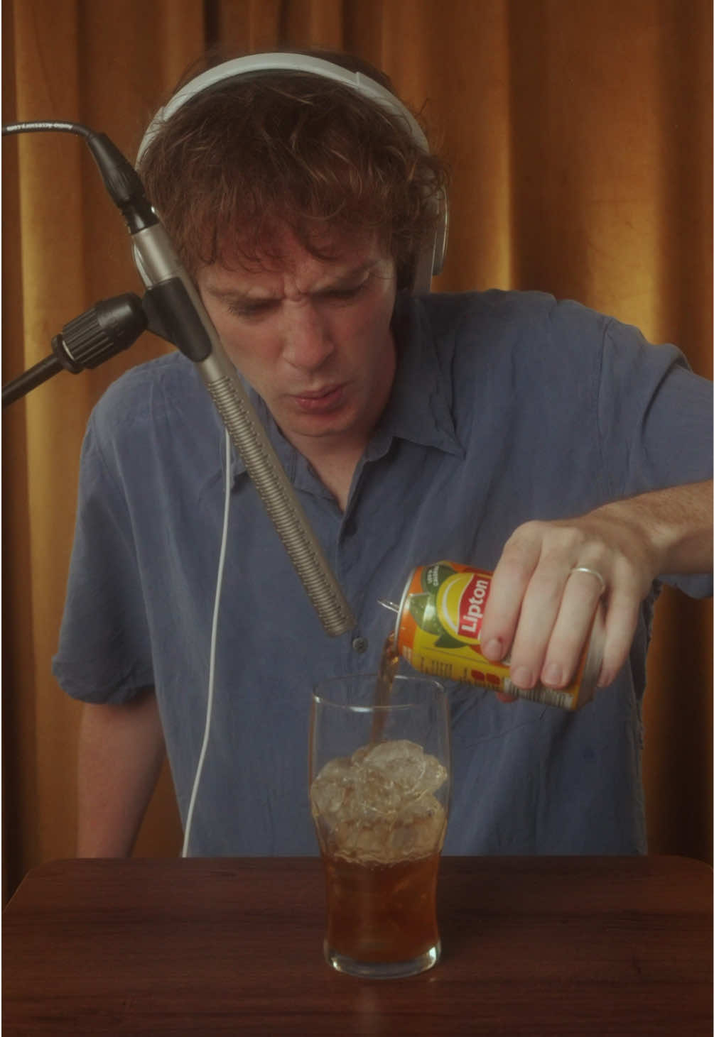 TikTok post by @jauffres_sounds for Lipton Ice Tea Switzerland. Caption reads: #AD The highest quality sound recording of making....