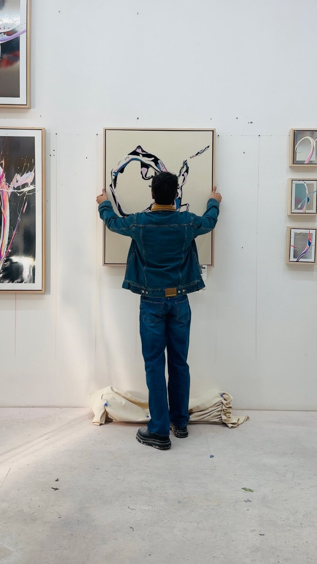 Instagram post by @cevinparker for ARMEDANGELS. Caption reads: Fabric scraps are transformed into something....