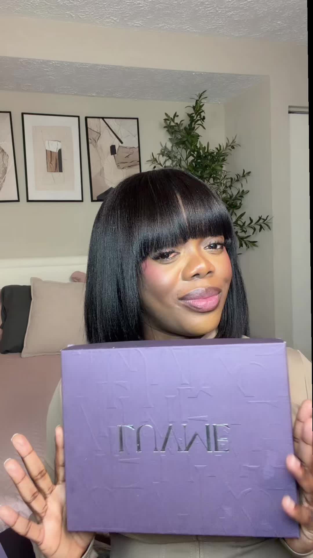 TikTok post by an influencer for Luvme Hair. Caption reads: [...] wig is definitely a look !!! @Luvmehair....