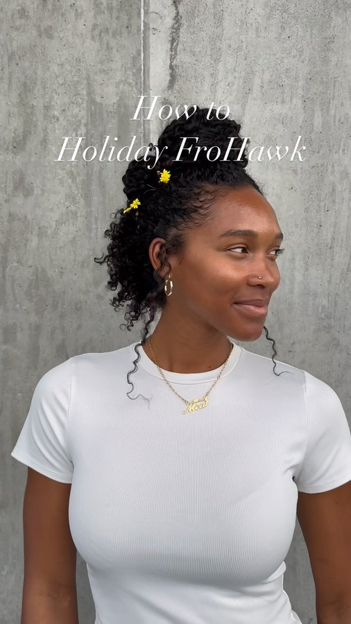 Instagram post by @curlfactor for DevaCurl. Caption reads: This is one of my favorite go-to curly hairstyles....