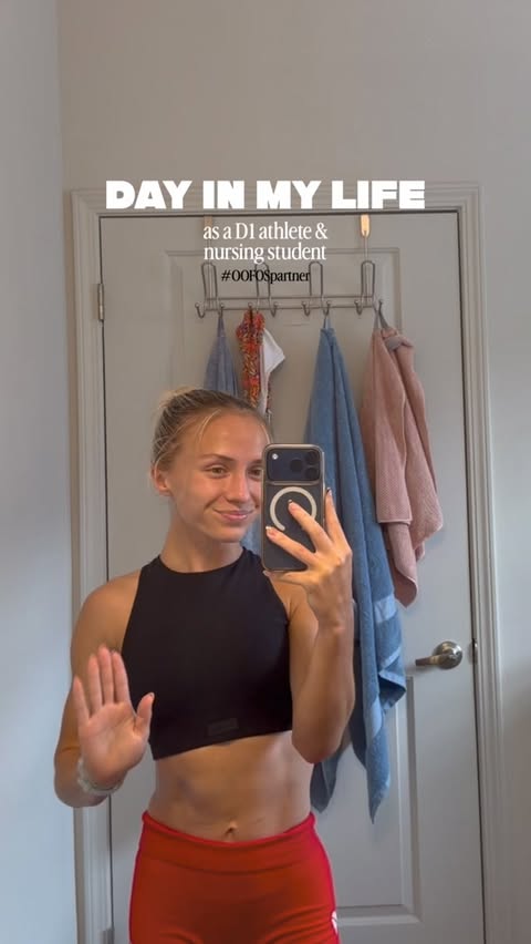 Instagram post by @empierce for OOFOS. Caption reads: #OOFOSPartner A day in my life as a [...].