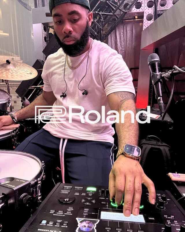 Instagram post by @jrodsullivan for Roland. Caption reads: I’m proud to officially partner with @rolandglobal....