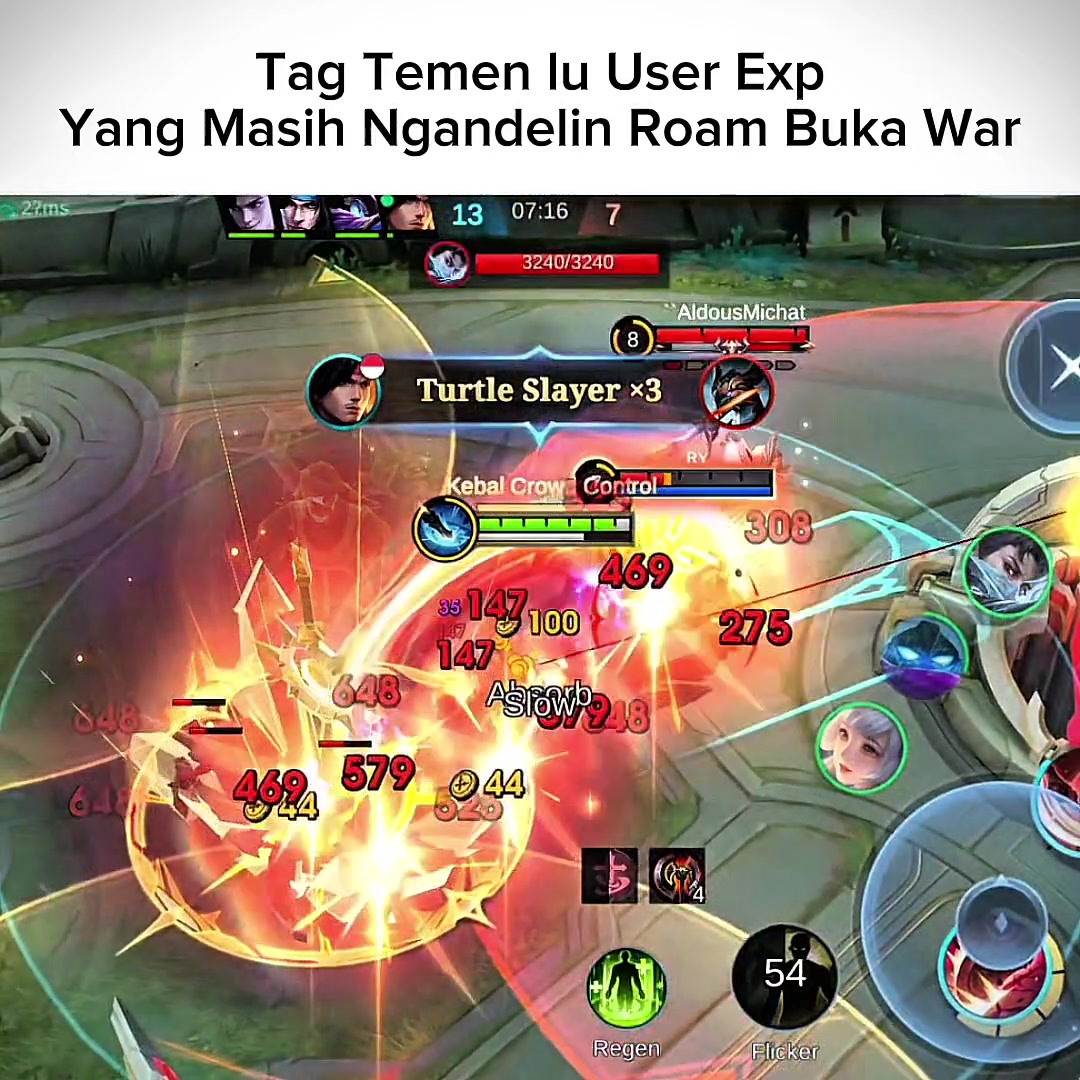 TikTok post by @lapuryu for Mobile Legends. Caption reads: [...] #Lapuryu #MLBBIDCreator #MLBB #MobileLegends....