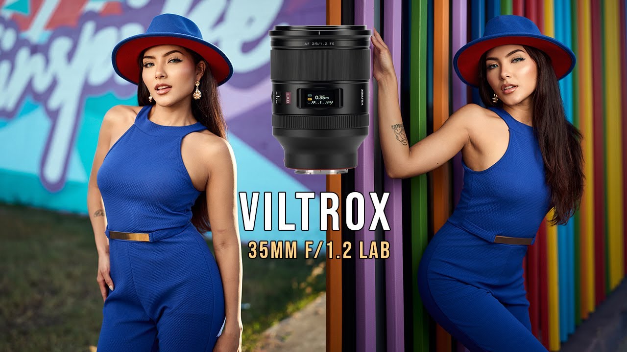 YouTube post by @EliInfante for Westcott Lighting. Caption reads: Viltrox 35mm f/1.2 LAB Portrait Tips | Master....