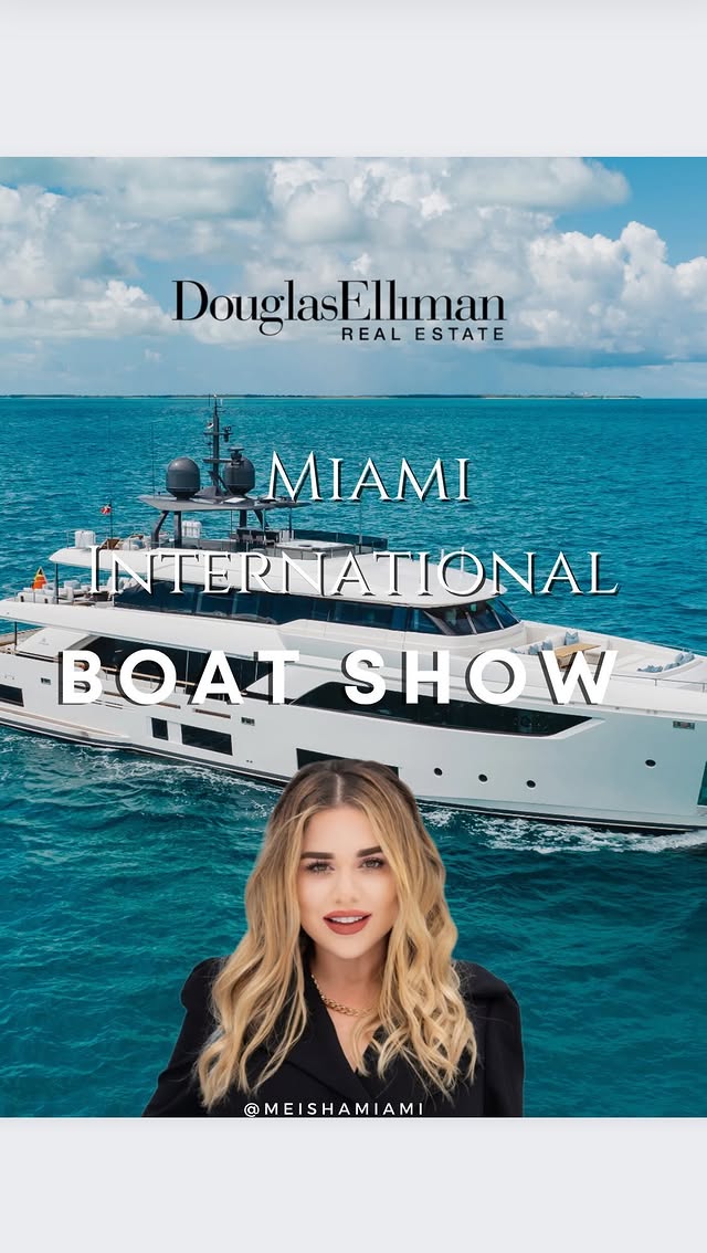 Instagram post by @meishajattin for Douglas Elliman. Caption reads: Douglas Elliman is proud to sponsor the 55th....