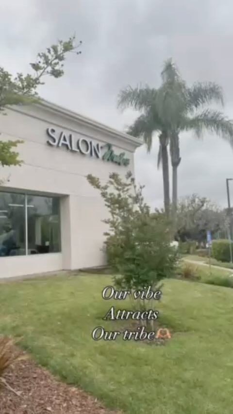 Instagram post by @salon_midori for Beauty Launchpad. Caption reads: [...] Made possible with @wellahairusa, Beauty....