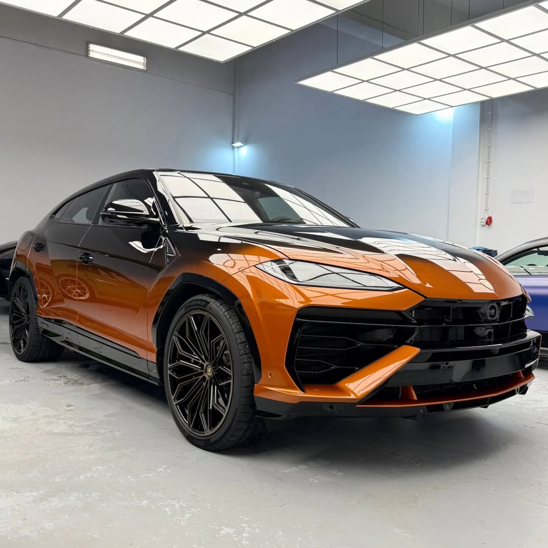 Instagram post by @lamborghini_dutch for Lamborghini. Caption reads: The Lamborghini Urus SE. The second Urus with this....