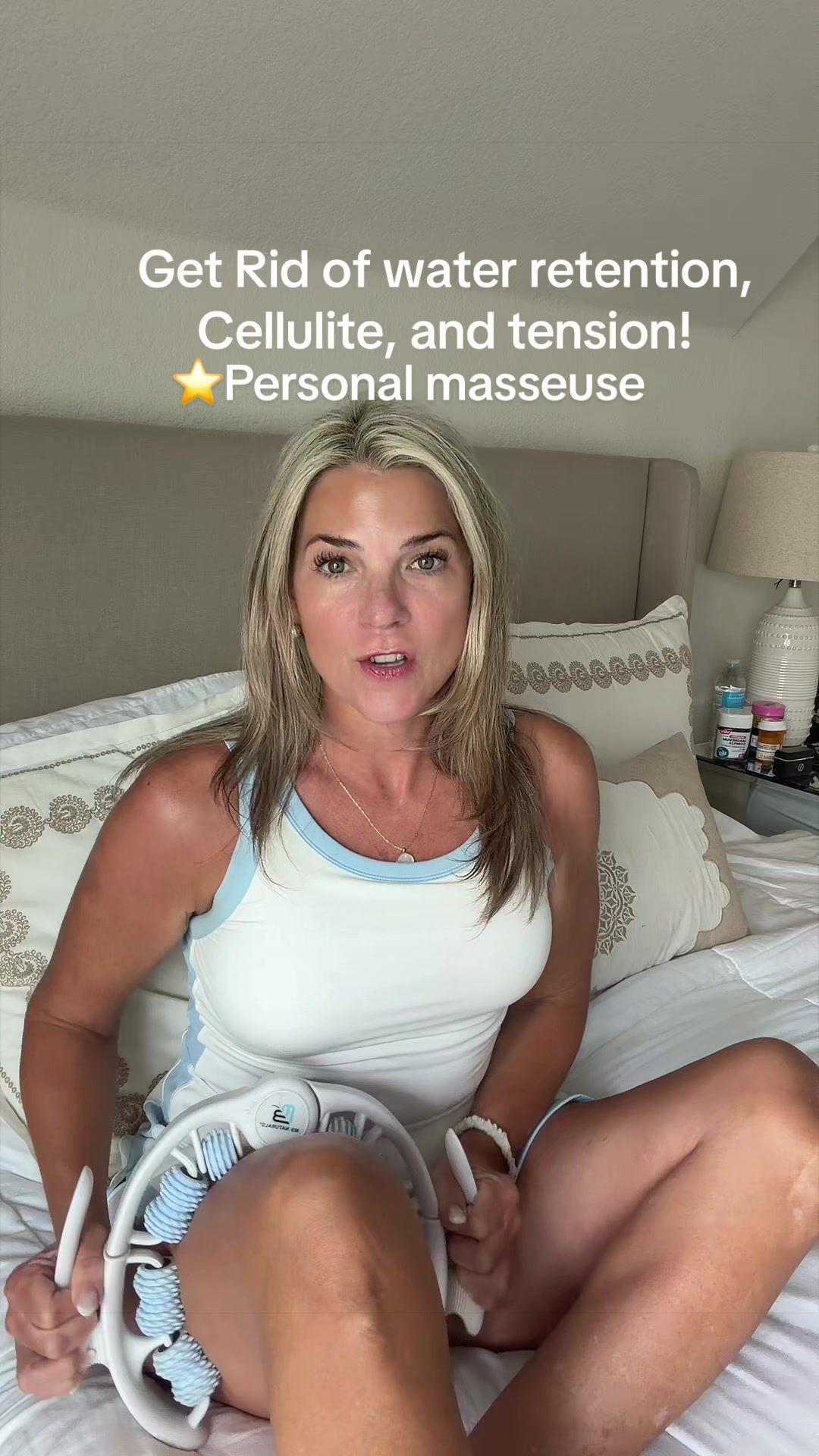 TikTok post by @jennsuggs for M3 Naturals. Caption reads: [...] toxins and getting rid of cellulite…@M3....