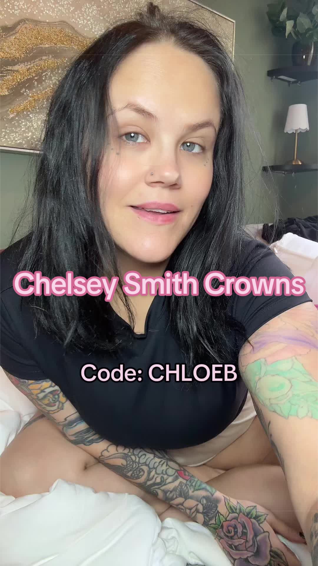 TikTok post by @carnival_lights for Chelsey Smith Cosmetics. Caption reads: [...] knocks it out of the park.....