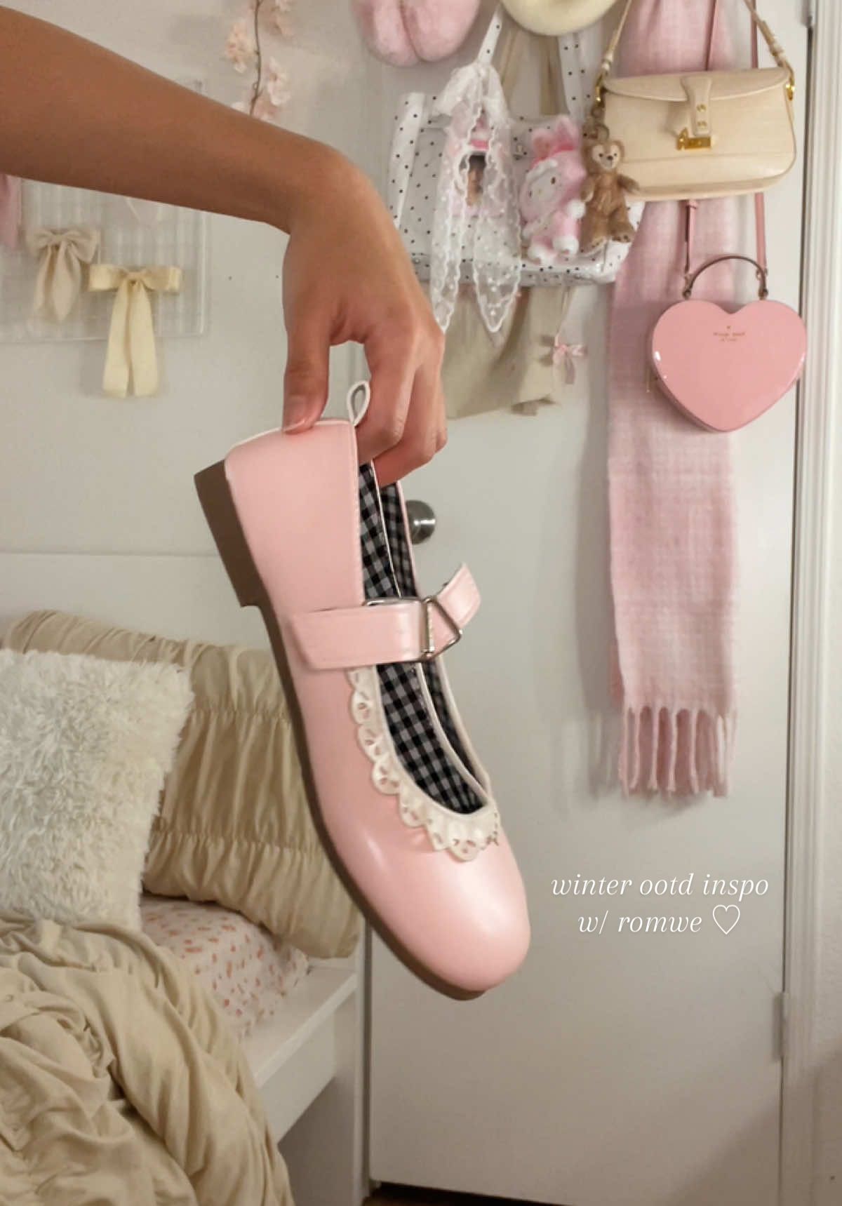 TikTok post by @xofatis for ROMWE. Caption reads: [...] some winter outfits i put together with....