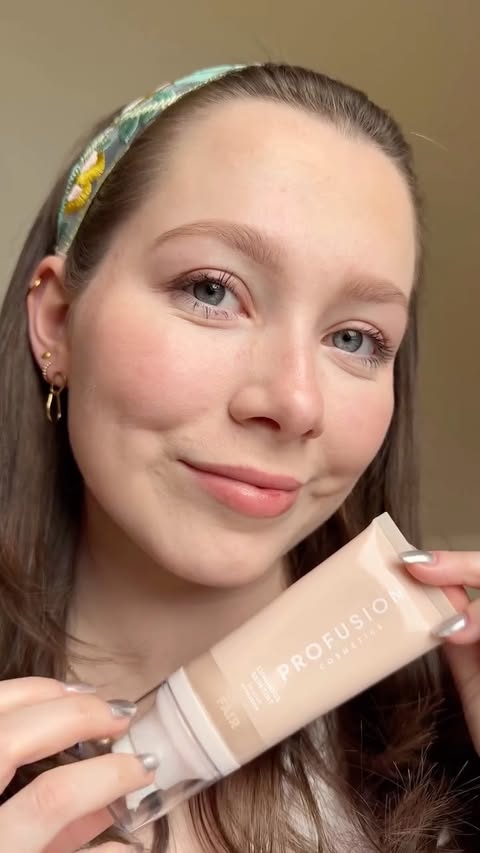Instagram post by an influencer for Profusion Cosmetics. Caption reads: AD Your skin, but better ✨ This @profusion_uk....