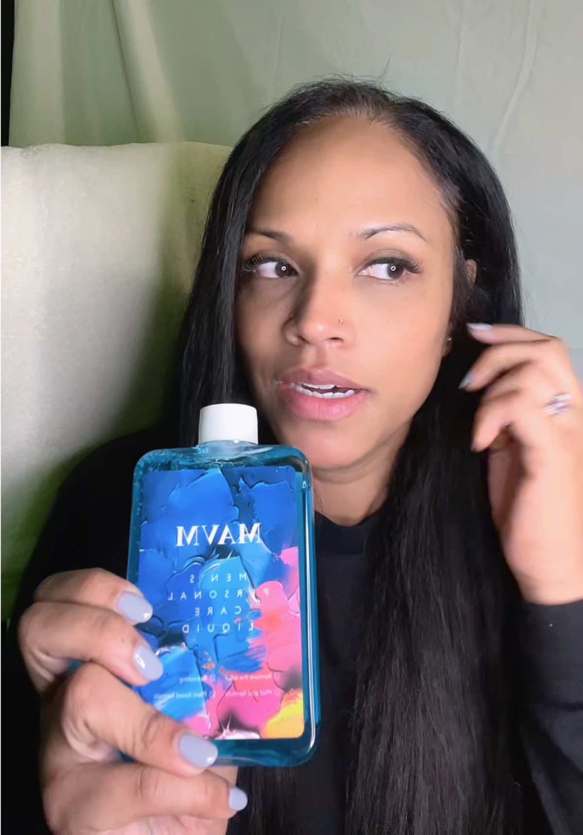 TikTok post by @maylynatkinson for MAVM. Caption reads: [...] #smellgood #tiktokshopcreatorpicks @MAVM.