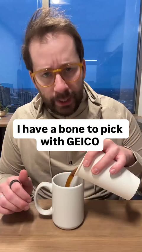 Instagram post by @thedadchats for Geico. Caption reads: [...] always work for your kids’ soccer dreams....