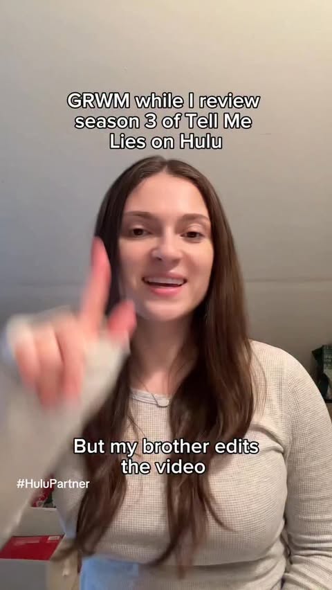 Instagram post by @kellysalpeter for Hulu. Caption reads: [...] brother editing this video or....