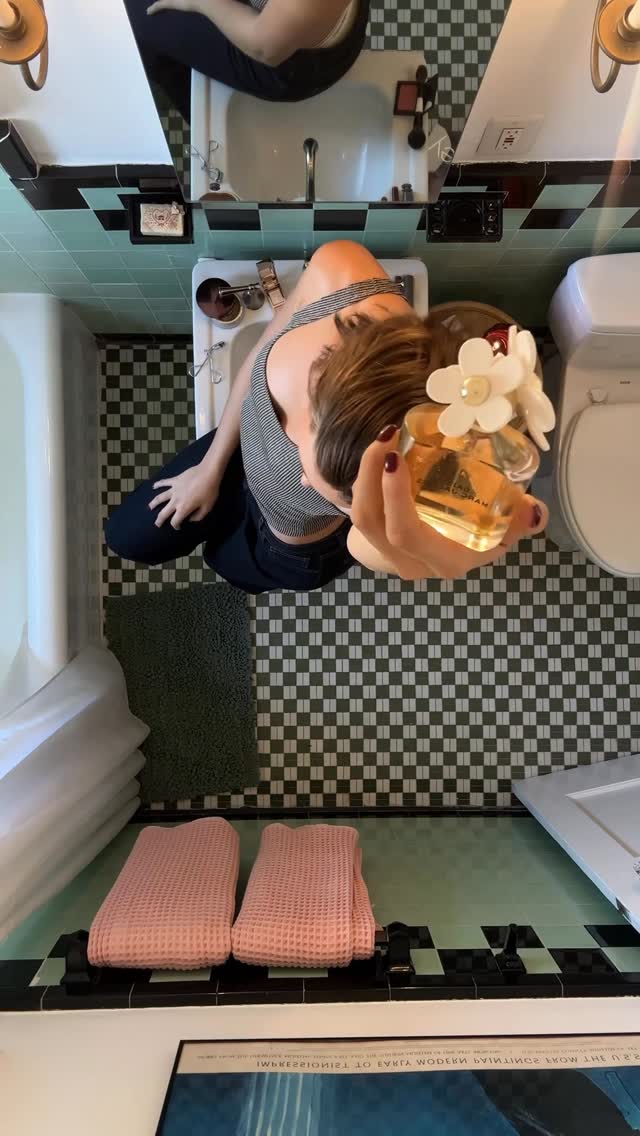 Instagram post by @ava.michelle for Marc Jacobs Fragrances. Caption reads: Timeless scents for the moments that matter most ✨....