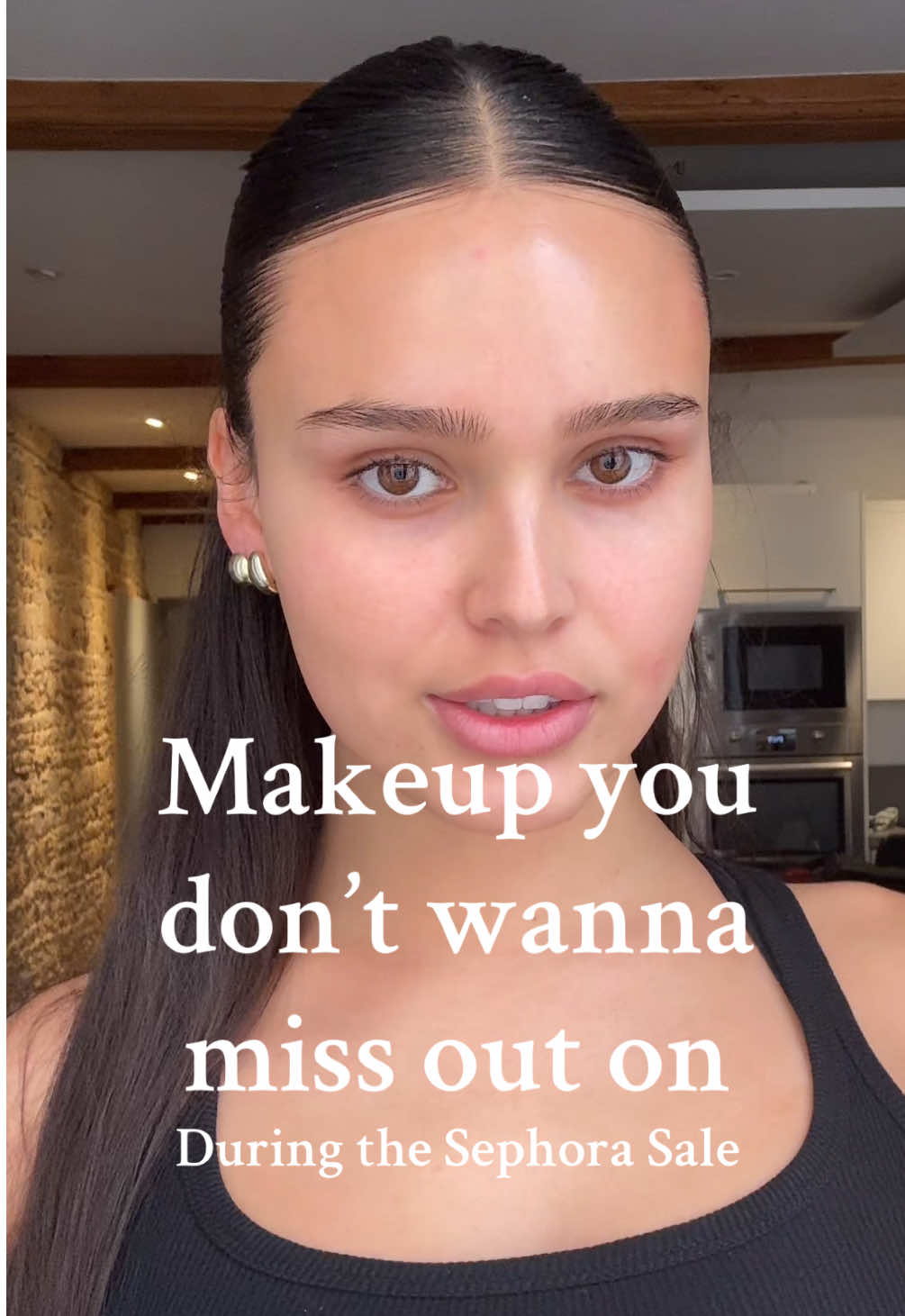 TikTok post by @kianastadlerr for Kosas. Caption reads: [...] I use them 🪽 @sephora @REFY @Kosas @Saie....