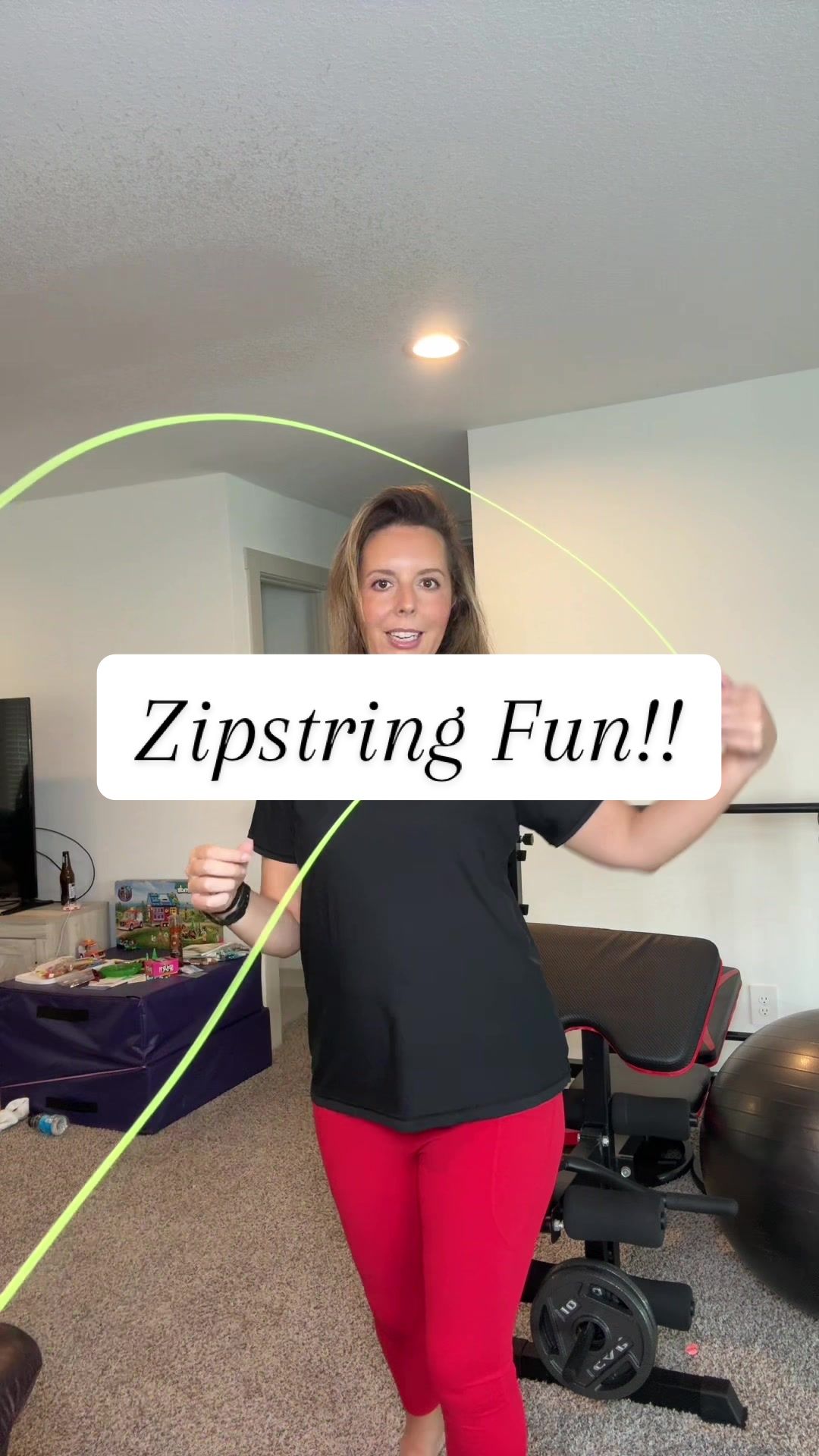 TikTok post by @hannah_isabellll for ZipString. Caption reads: @ZipString is fun for everyone! Bought for the....