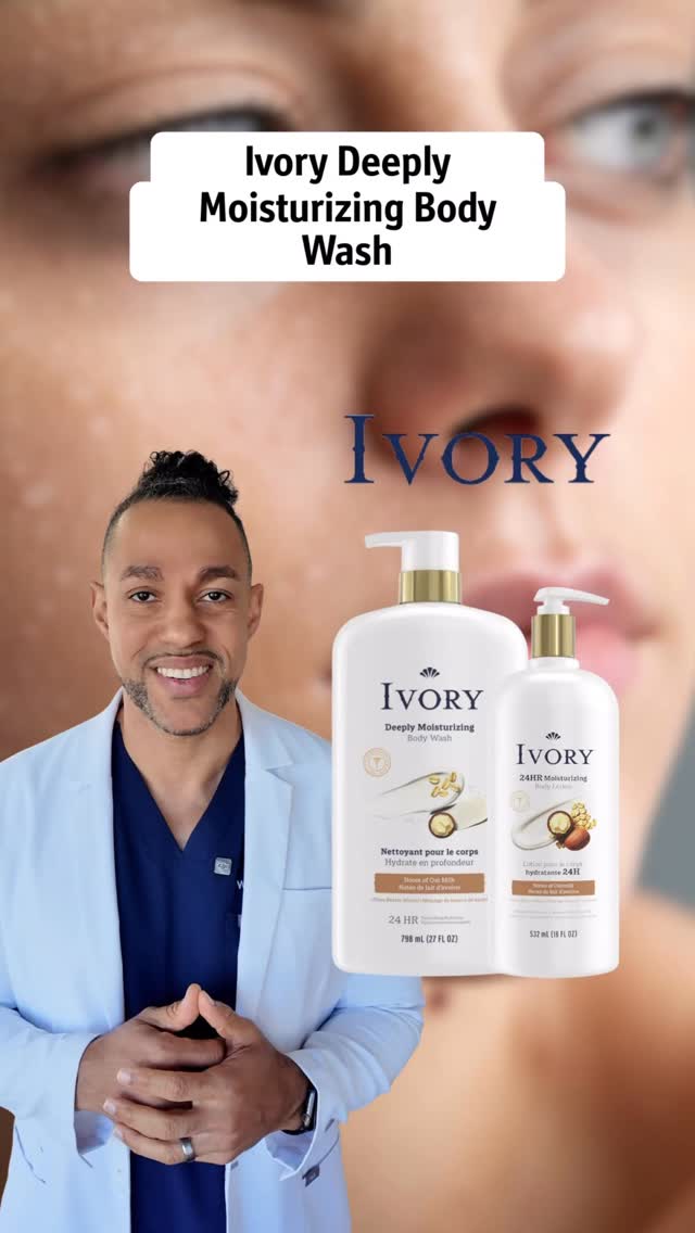 Instagram post by @drwallacenozile for Ivory Soap. Caption reads: #ad #IvoryPartner As a board-certified....