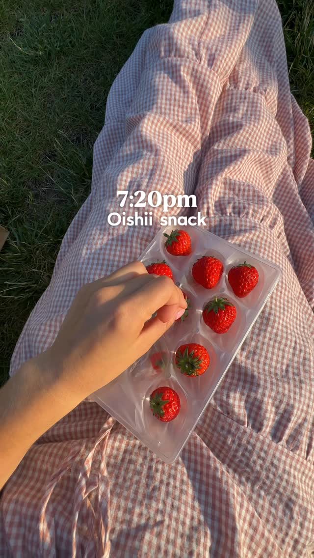 Instagram post by @yourdcbestie for Oishii. Caption reads: 🍓 Perfect summer evening with @oishii.berry in DC....