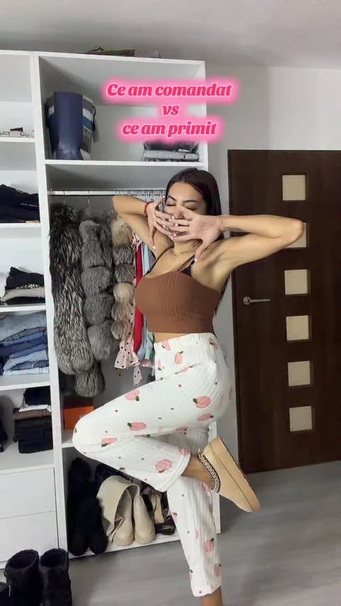 Instagram post by @adrianaciriblan for SHEIN. Caption reads: Ce am comandat vs ce am primit Shein Edition....