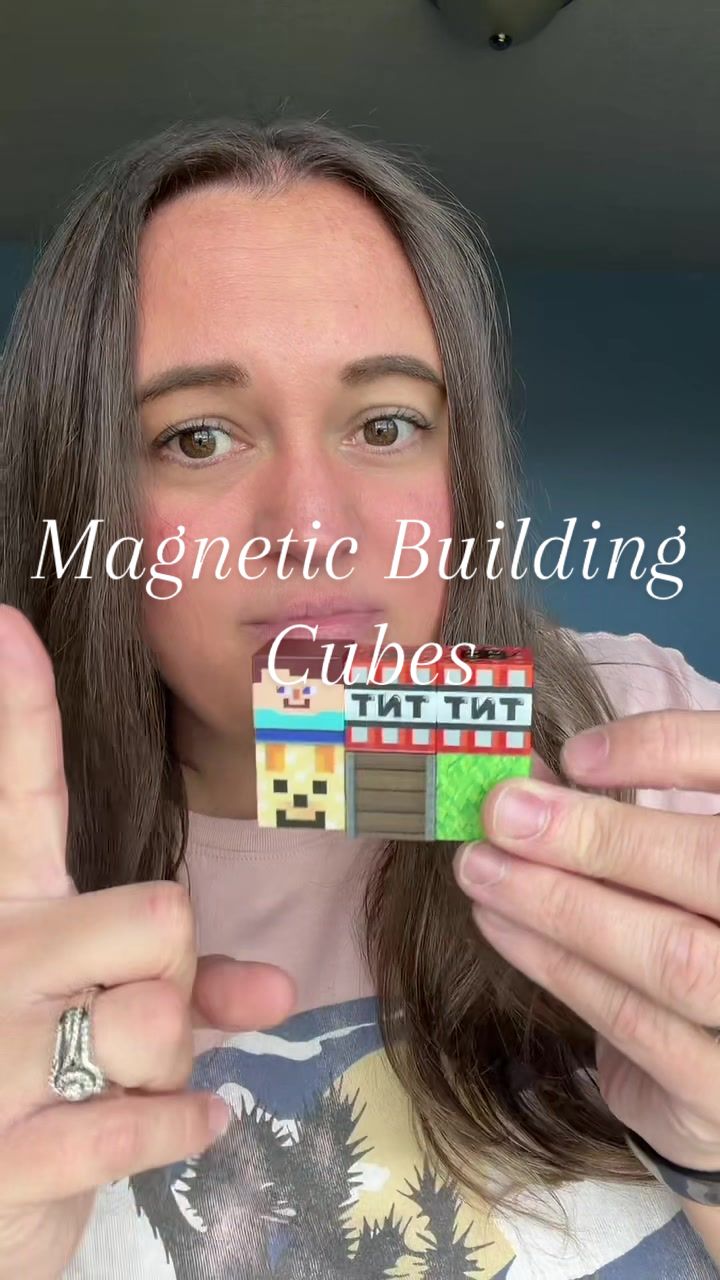 TikTok post by @jen_21120 for Magnetopia. Caption reads: [...] with these building cubes from @Magnetopia....