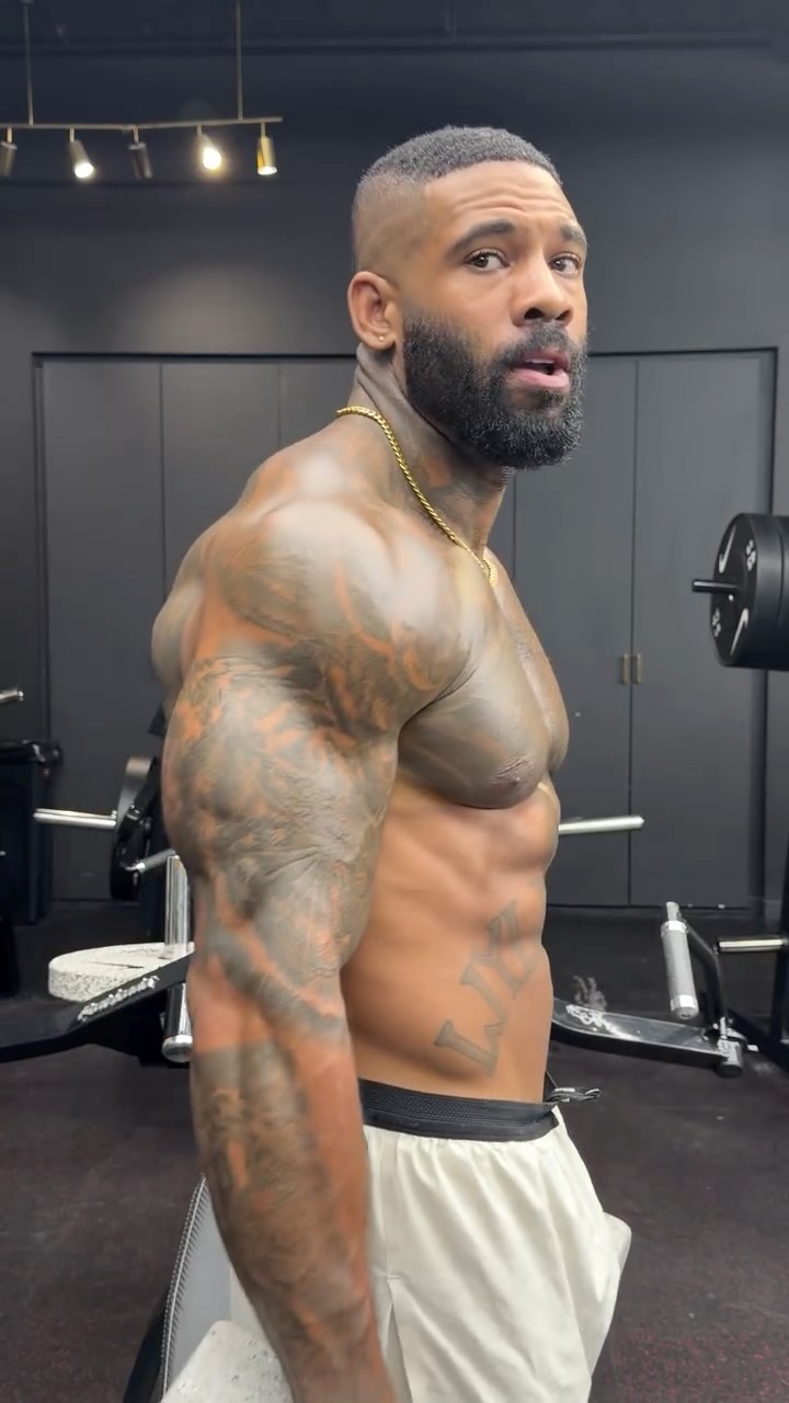 Instagram post by @therealtarzann for 1st Phorm. Caption reads: Just a man and his grape drank 🔥 @1stphorm....