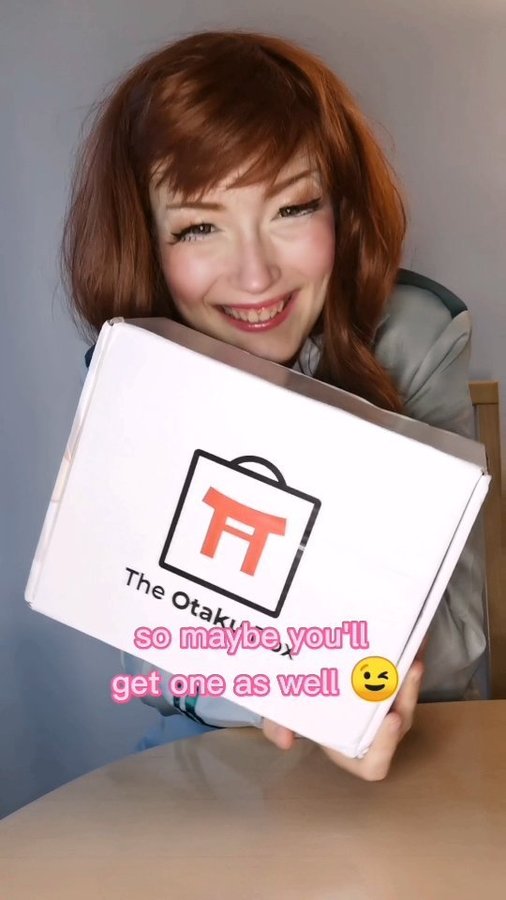 Instagram post by @ansotheanso for The Otaku Box. Caption reads: Thank you so much @theotakubox for sending me one....