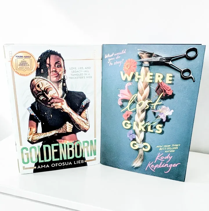 Instagram post by @honeybee.reads for Scholastic. Caption reads: [...] 2 wonderful YA novels from #partner....