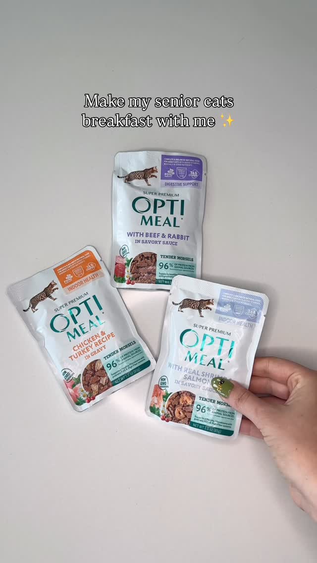 Instagram post by @herhouseofcats for Optimeal. Caption reads: Jack & Gibby LOVE @optimeal.usa |AD

Finding....