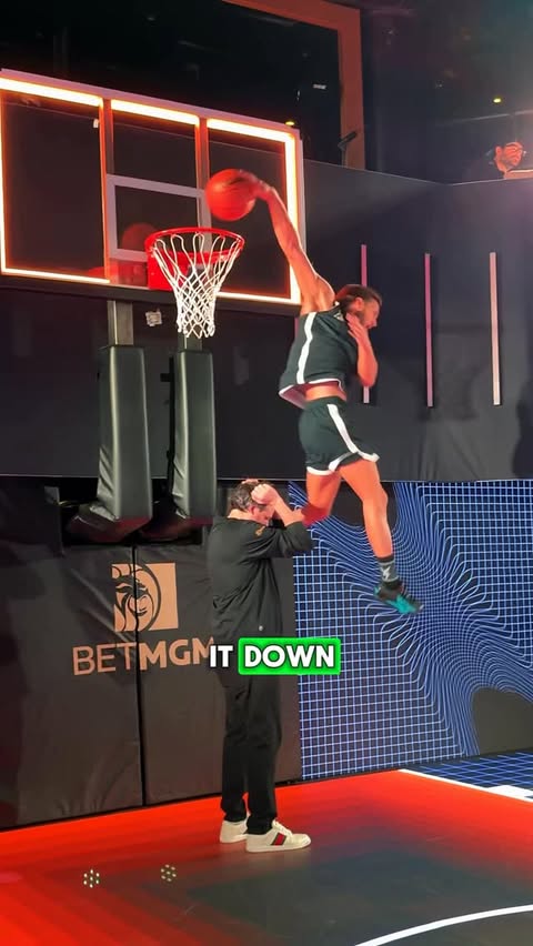 Instagram post by @jordankilganon for BetMGM. Caption reads: [...] at the Court of Legends by @betmgm in Vegas....
