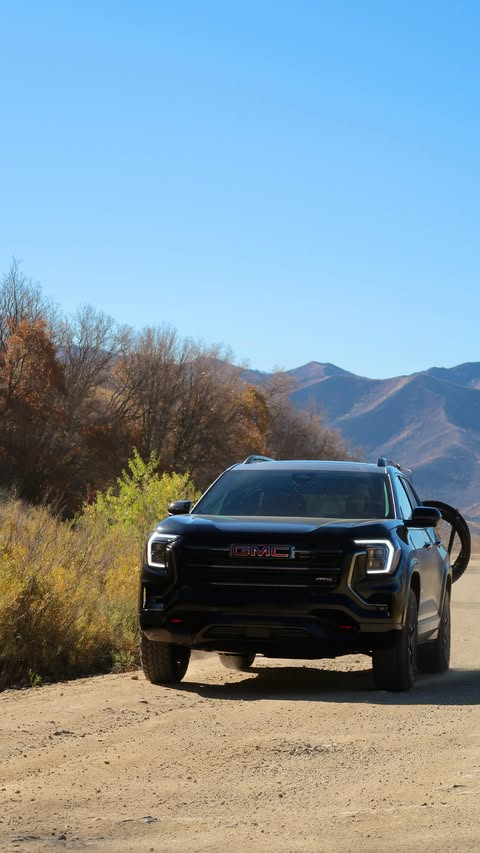 Instagram post by @kaitvanhoff for GMC. Caption reads: [...] recently received the Terrain AT4 from @gmc....