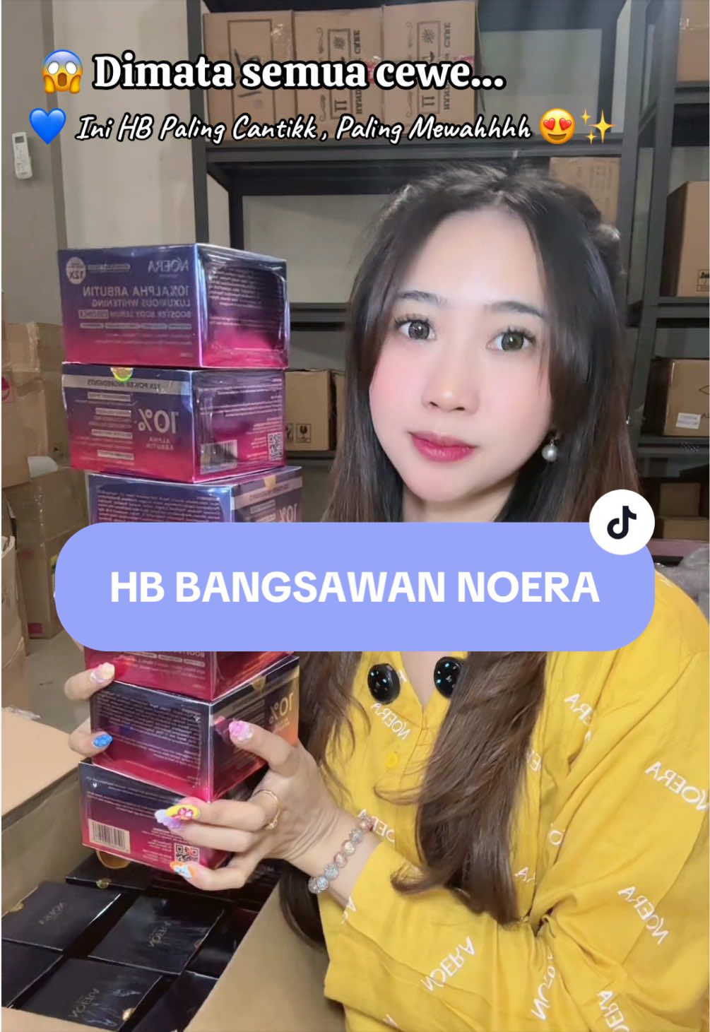 TikTok post by @bybear94 for Noera By Reisha. Caption reads: [...] giniii 🤏🏻 @Reisha Novandita @Noera By....