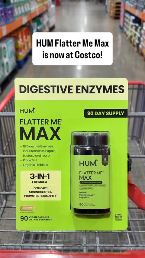 Instagram post by @costco.love for HUM Nutrition. Caption reads: [...] worth adding to your Costco cart 🛒....