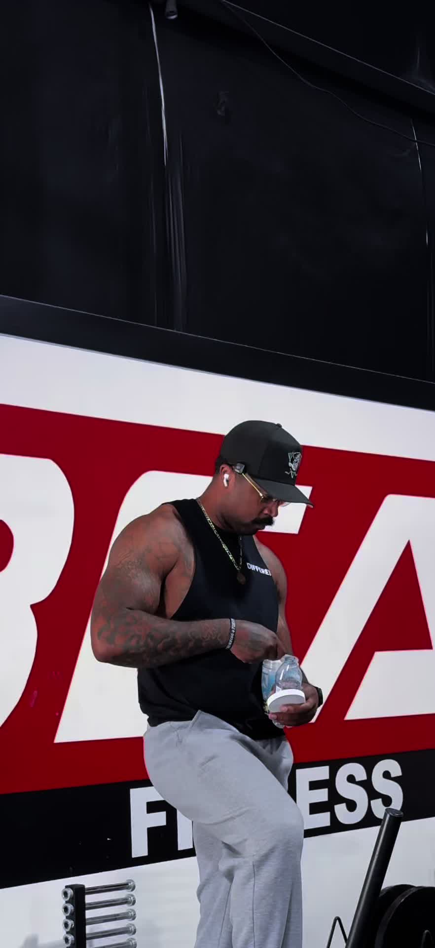 TikTok post by @_biguglydude for RYSE Supplements. Caption reads: @RYSE Supplements.
