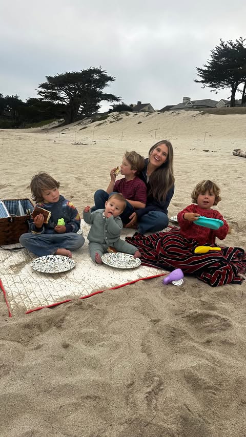 Instagram post by @carochambers for Volvo Cars. Caption reads: #ad this is my summer of spontaneous beach days,....
