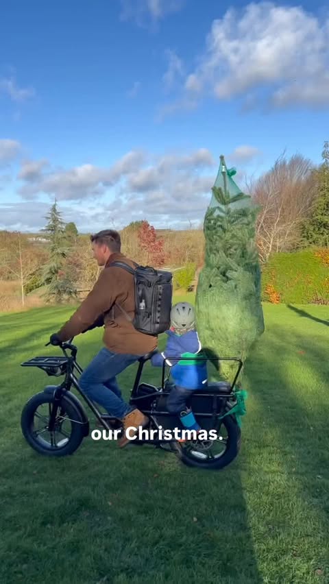 Instagram post by @jamie_and_megan for Fiido. Caption reads: WHAT IN THE FESTIVE-FIR-TREE! 😂Sunshine,....