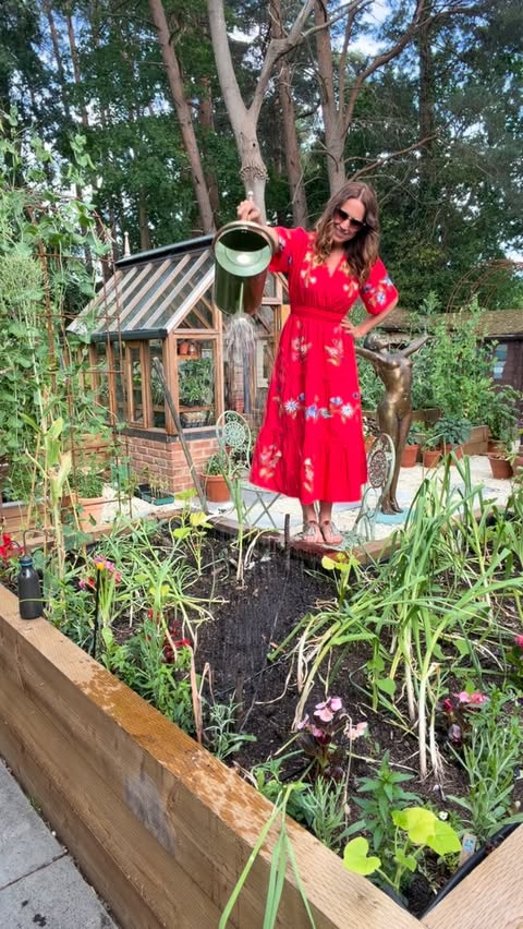 Instagram post by @augusts_garden for Monsoon. Caption reads: [...] forward to seeing the results. Dress....