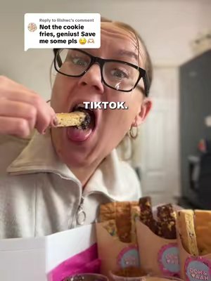 TikTok post by @justholl for Ooh & Aah. Caption reads: [...] BRAND NEW Dirty cookie fries from @Ooh & Aah....