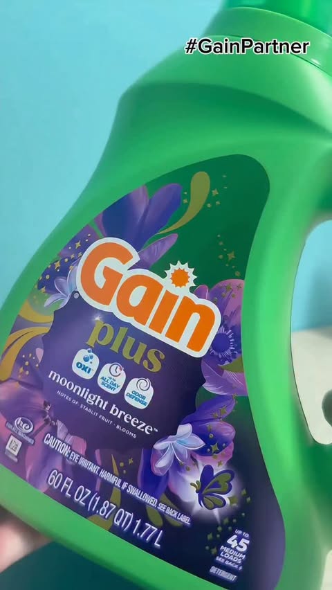 Instagram post by @dutcherstefanie for I Love Gain. Caption reads: [...] Gain Plus Detergent at Family Dollar....