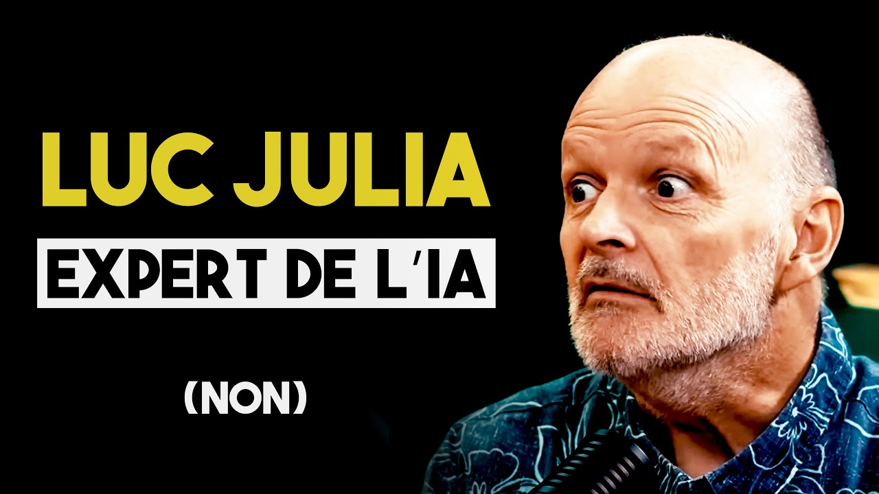 YouTube post by @MonsieurPhi for HuffPost. Caption reads: Luc Julia in the Senate: autopsy of a great....