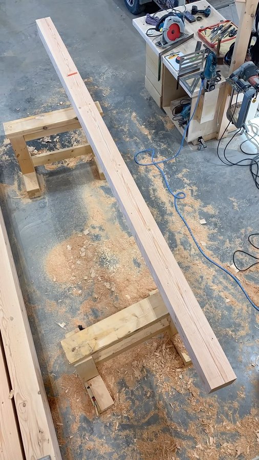Instagram post by @thornhill_timberframes for TRUEWERK. Caption reads: [...] Use TIMBER15 for 15% off your @truewerk....