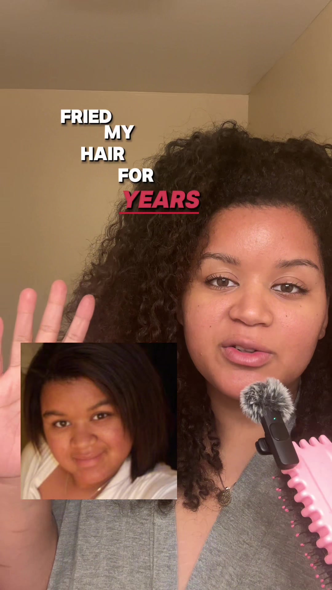 TikTok post by @teyaglee for BounceCurl. Caption reads: [...] through the process matters too 🤍....