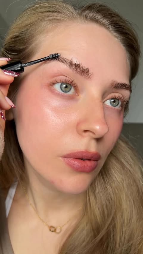 Instagram post by @lenkalul for Rhode Skin. Caption reads: ad. no makeup VS also ‘no makeup’ in the eyes of....