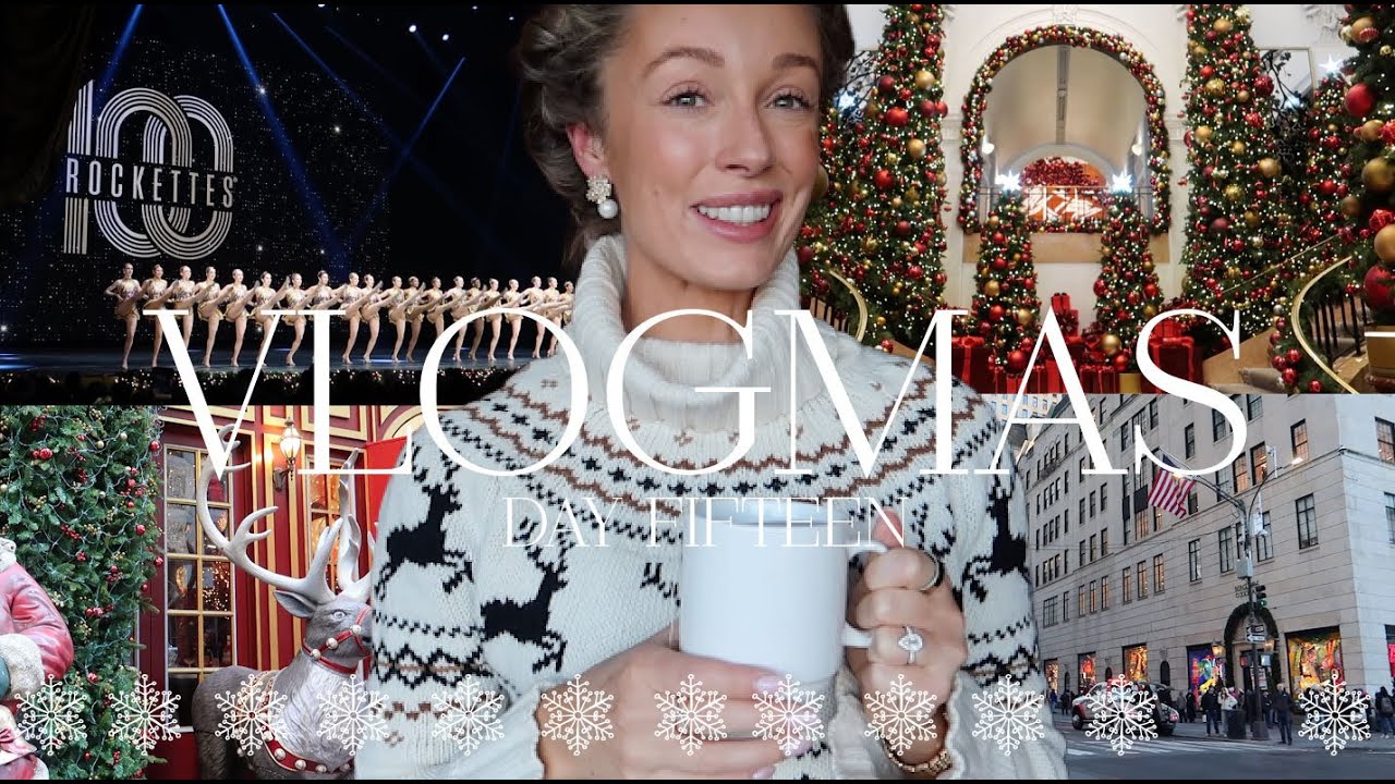 YouTube post by @JosieIrons for Klarna. Caption reads: Exploring Downtown New York At Christmas 🎄 The....