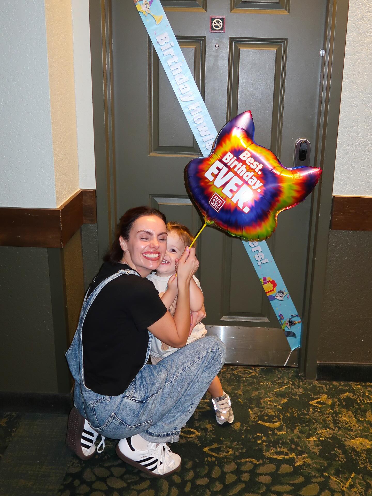 Instagram post by @chels.arnott for Great Wolf Lodge. Caption reads: Celebrated my spooky baby’s 2nd birthday at....