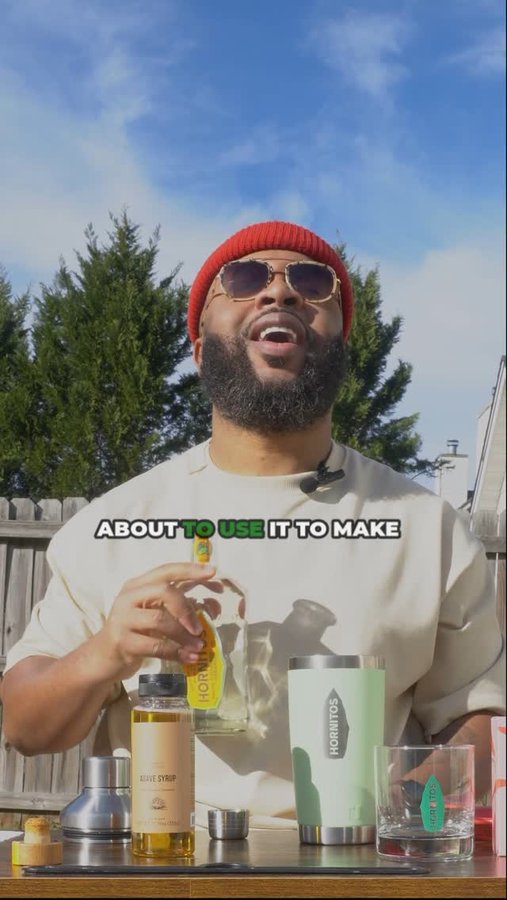 Instagram post by @mr_bankshot for Hornitos Tequila. Caption reads: [...] W/ The Link In My Bio! #MargMode....