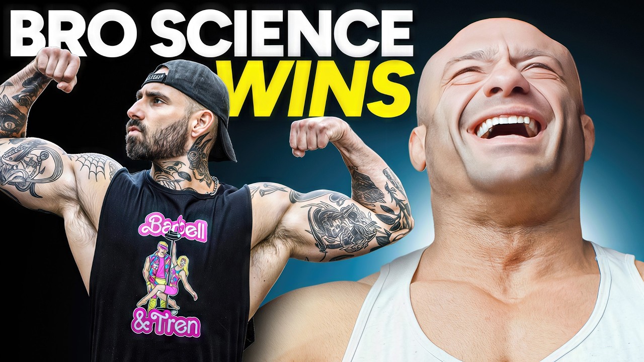 YouTube post by @RenaissancePeriodization for RP Strength. Caption reads: Exercise Scientist CAN'T Critique Bro Science Life.